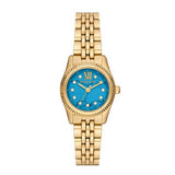  Shop Authentic Michael Kors Lexington Three Hand Blue Dial Gold Steel Strap Watch for Women - MK4813 - Luxxuri