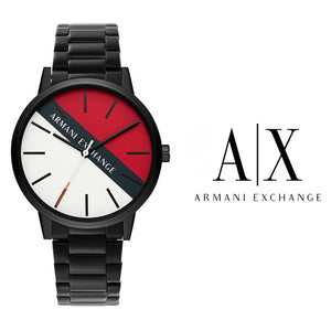  Shop Authentic Armani Exchange Cayde Multicolor Dial Black Steel Strap Watch For Men - AX2725 - Luxxuri