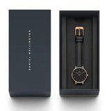 Shop Authentic Daniel Wellington Classic Petite Sheffield Black Dial Black Leather Strap Watch For Women - DW00100224 - Luxxuri