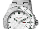  Shop Authentic Gucci G Timeless Silver Dial Silver Steel Strap Watch For Men - YA126232 - Luxxuri