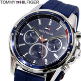  Shop Authentic Tommy Hilfiger Mason Blue Dial Blue Rubber Strap Watch for Men - 1791791 - Luxxuri