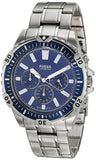  Shop Authentic Fossil Garrett Chronograph Blue Dial Silver Steel Strap Watch for Men - FS5623 - Luxxuri