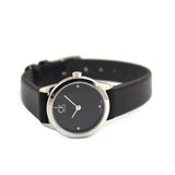  Shop Authentic Calvin Klein Minimal Black Dial Black Leather Strap Watch for Women - K3M231C4 - Luxxuri