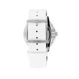  Shop Authentic Calvin Klein Accent Silver Dial White Leather Strap Watch for Women - K2Y2Y1KW - Luxxuri