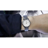  Shop Authentic Calvin Klein Minimal White Dial Silver Mesh Bracelet Watch for Women - K3M2312Y - Luxxuri