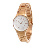  Shop Authentic Calvin Klein Simplicity White Dial Rose Gold Steel Strap Watch for Women - K4323520 - Luxxuri