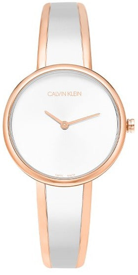  Shop Authentic Calvin Klein Seduce Silver Dial Two Tone Steel Strap Watch for Women - K4E2N61Y - Luxxuri