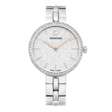  Shop Authentic Swarovski Cosmopolitan Diamond Powder Silver Dial Silver Steel Strap Watch for Women - 5517807 - Luxxuri