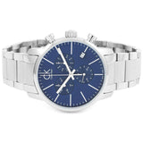  Shop Authentic Calvin Klein City Chronograph Blue Dial Silver Steel Strap Watch for Men - K2G2714N - Luxxuri