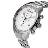  Shop Authentic Calvin Klein City Chronograph White Dial Silver Steel Strap Watch for Men - K2G271Z6 - Luxxuri
