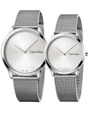  Shop Authentic Calvin Klein Minimal SIlver Dial Silver Mesh Bracelet Watch for Women - K3M221Y6 - Luxxuri