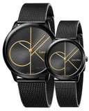  Shop Authentic Calvin Klein Minimal Black Dial Black Mesh Bracelet Watch for Men - K3M214X1 - Luxxuri