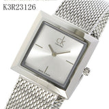  Shop Authentic Calvin Klein Mark Silver Dial Silver Mesh Bracelet Watch for Women - K3R23126 - Luxxuri