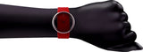  Shop Authentic Calvin Klein Glam Transparent Dial Red Leather Strap Watch for Women - K9423144 - Luxxuri