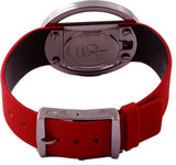 Shop Authentic Calvin Klein Glam Transparent Dial Red Leather Strap Watch for Women - K9423144 - Luxxuri