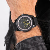  Shop Authentic Armani Exchange Outerbanks Chronograph Black Dial Black Silicone Strap Watch For Men - AX1343 - Luxxuri