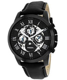  Shop Authentic Fossil Grant Automatic Black Dial Black Leather Strap Watch for Men - ME3028 - Luxxuri