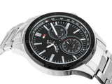 Shop Authentic Tommy Hilfiger Austin Black Dial Silver Steel Strap Watch for Men - 1791639 - Luxxuri