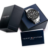  Shop Authentic Tommy Hilfiger Austin Black Dial Silver Steel Strap Watch for Men - 1791639 - Luxxuri