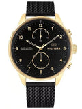  Shop Authentic Tommy Hilfiger Chase Quartz Black Dial Black Mesh Bracelet Watch for Men - 1791580 - Luxxuri