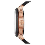  Shop Authentic Fossil Machine Chronograph Black Dial Black Leather Strap Watch for Men - FS5120 - Luxxuri