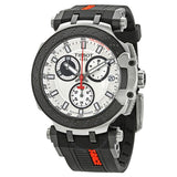  Shop Authentic Tissot T Race Chronograph White Dial Black Silicone Strap Watch For Men - T115.417.27.011.00 - Luxxuri