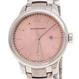  Shop Authentic Burberry The Classic Pink Dial Silver Steel Strap Watch for Women - BU10111 - Luxxuri
