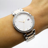  Shop Authentic Tommy Hilfiger Lynn Quartz White Dial Two Tone Steel Strap Watch For Women - 1782236 - Luxxuri