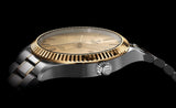  Shop Authentic Tudor Style Automatic Gold Dial Two Tone Steel Strap Watch for Men - M12713-0001 - Luxxuri