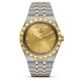  Shop Authentic Tudor Royal Automatic Diamonds Gold Dial Two Tone Steel Strap Watch for Men - M28603-0006 - Luxxuri