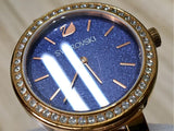  Shop Authentic Swarovski Daytime Glittering Blue Dial Rose Gold Steel Strap Watch for Women - 5182277 - Luxxuri