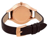  Shop Authentic Emporio Armani Aurora Mother of Pearl White Dial Brown Leather Strap Watch For Women - AR11057 - Luxxuri