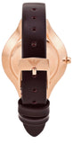  Shop Authentic Emporio Armani Aurora Mother of Pearl White Dial Brown Leather Strap Watch For Women - AR11057 - Luxxuri