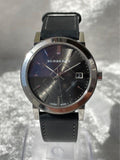  Shop Authentic Burberry Heritage Grey Dial Black Leather Strap Watch for Men - BU9024 - Luxxuri