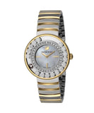  Shop Authentic Swarovski Lovely Crystals Mother of Pearl Dial Two Tone Steel Strap Watch for Women - 1187022 - Luxxuri