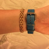  Shop Authentic Marc Jacobs Blade Blue Dial Blue Leather Strap Watch for Women - MBM1202 - Luxxuri