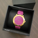  Shop Authentic Marc Jacobs Purple Dial Purple Leather Strap Watch for Women - MBM1209 - Luxxuri