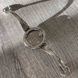  Shop Authentic Gucci Guccissima Brown Dial Silver Steel Strap Watch For Women - YA134302 - Luxxuri
