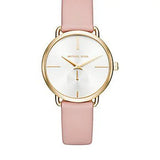  Shop Authentic Michael Kors Portia Quartz White Dial Pink Leather Strap Watch For Women - MK2659 - Luxxuri