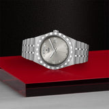  Shop Authentic Tudor Royal Day Date Diamonds Automatic Silver Dial Silver Steel Strap Watch for Men - M28600-0002 - Luxxuri