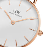  Shop Authentic Daniel Wellington Classic Dover White Dial White Nylon Strap Watch For Women - DW00100309 - Luxxuri