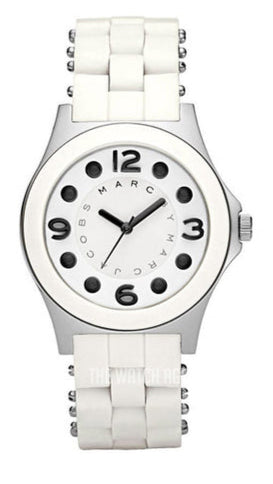  Shop Authentic Marc Jacobs Pelly White Dial White Silicone Strap Watch for Women - MBM2503 - Luxxuri