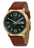  Shop Authentic Marc Jacobs Fergus Green Dial Brown Leather Strap Watch for Men - MBM5077 - Luxxuri