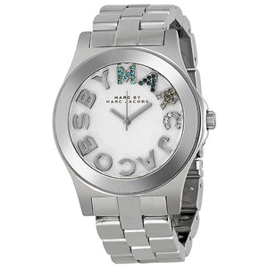  Shop Authentic Marc Jacobs Rivera White Dial Silver Steel Strap Watch for Women - MBM3136 - Luxxuri