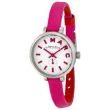  Shop Authentic Marc Jacobs Sally White Dial Pink Leather Strap Watch for Women - MBM1353 - Luxxuri