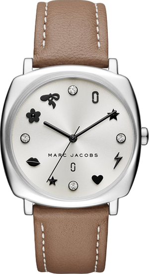  Shop Authentic Marc Jacobs Mandy Silver Dial Brown Leather Strap Watch for Women - MJ1563 - Luxxuri