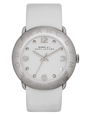  Shop Authentic Marc Jacobs Blade White Dial White Leather Strap Watch for Women - MBM1223 - Luxxuri