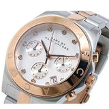  Shop Authentic Marc Jacobs Blade Chronograph Silver Dial Two Tone Steel Strap Watch for Women - MBM3178 - Luxxuri
