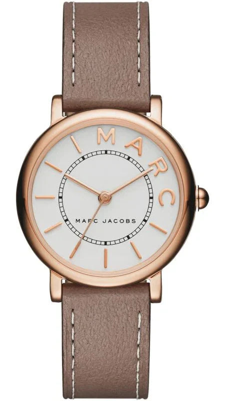  Shop Authentic Marc Jacobs Roxy White Dial Light Brown Leather Strap Watch for Women - MJ1538 - Luxxuri