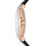  Shop Authentic Marc Jacobs Mandy Black Dial Black Leather Strap Watch for Women - MJ1565 - Luxxuri